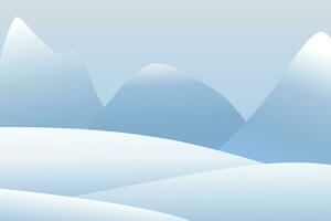 Snow landscape background winter. Christmas background vector illustration. Copy space.