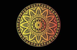 Circle Mandala Design Template, Modern Mandala Vector Art.