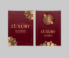 Luxury Golden Decorative Background, WEDDING INVITATION CARD, DESIGN TEMPLATE vector