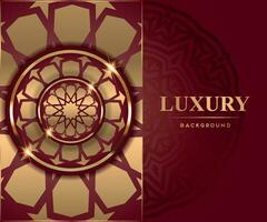 Luxury Golden Decorative Background, WEDDING INVITATION CARD, DESIGN TEMPLATE vector