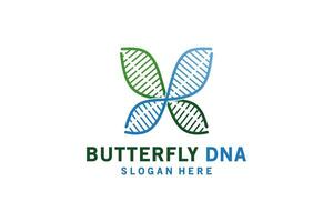 Butterfly dna logo design, creative modern medical logo type vector illustration