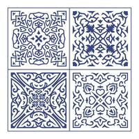 Vector ornamental decoration tile pattern