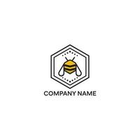 honey Bee animals logo vector