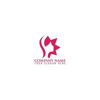 Woman logo with creative unique concept for company, business, beauty, spa Premium Vector