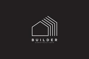 Home builder logo and icon vector