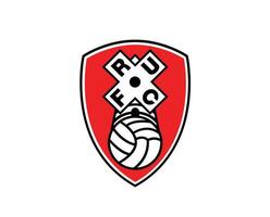 Rotherham unido club logo símbolo primer ministro liga fútbol americano resumen diseño vector ilustración
