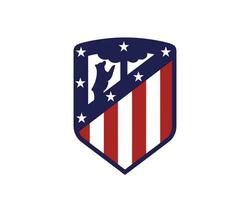 atlético Delaware Madrid club logo símbolo la liga España fútbol americano resumen diseño vector ilustración