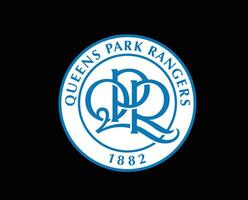 Queens Park Rangers Club Logo Symbol Premier League Football Abstract Design Vector Illustration With Black Background