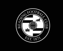 Reading FC Club Logo Symbol White Premier League Football Abstract Design Vector Illustration With Black Background