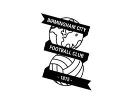 Birmingham ciudad fc club logo símbolo negro primer ministro liga fútbol americano resumen diseño vector ilustración