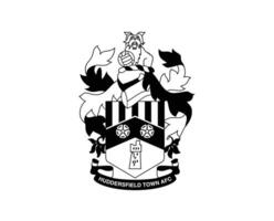 Huddersfield Town Club Logo Symbol Black Premier League Football Abstract Design Vector Illustration