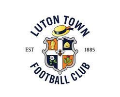 Luton Town Club Symbol Logo Premier League Football Abstract Design Vector Illustration