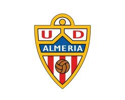 almeria club símbolo logo la liga España fútbol americano resumen diseño vector ilustración