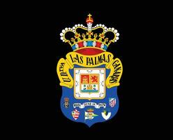 las palmas club logo símbolo la liga España fútbol americano resumen diseño vector ilustración con negro antecedentes