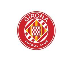 Girona Club Logo Symbol La Liga Spain Football Abstract Design Vector Illustration