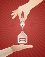 Carsharing. Illustration on the theme of service to share using of automobiles. vector