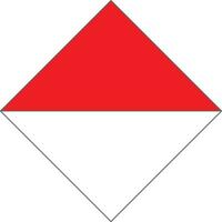 INDONESIA flag rectangular flat style icon design vector