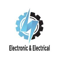 Premium Electronic  Electrical logo Design Template vector