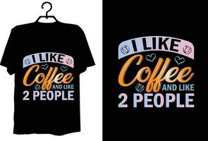 Coffee t shirt design vector