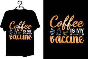 Coffee t shirt design vector