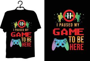 Game t shirt design vector