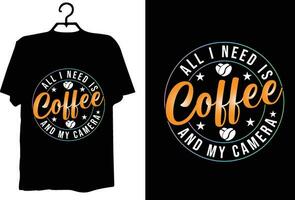 Coffee t shirt design vector