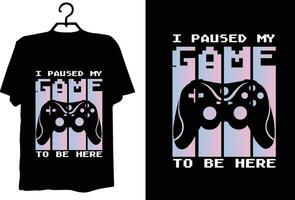 Game t shirt design vector