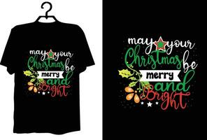 diseño de camiseta de navidad vector