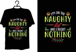 Christmas t shirt design vector