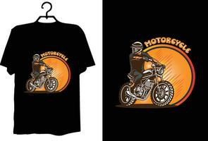 Motorcycle t shirt design vector