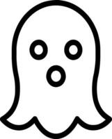 vector illustration of ghost cartoon