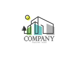 Real Estate Logo Templates, Builder Logo Design Template vector illustration