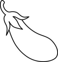 Eggplant vegetable sketch isolated icon vector