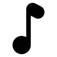 icono de nota musical vector