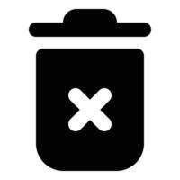 trash can icon vector