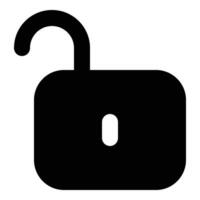 padlock unlock icon vector