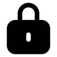 padlock lock icon vector