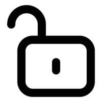 padlock unlock icon vector