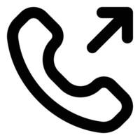 outgoing call icon vector