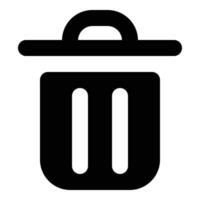 trash can icon vector