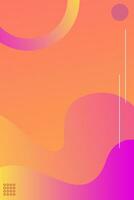 Abstract portrait walpaper background vibrant vector