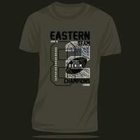 eastern team graphic design, typography vector, illustration, for print t shirt, cool modern style vector