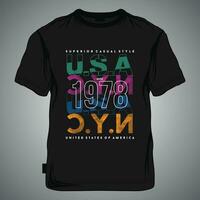 usa nyc graphic, typography design, fashion t shirt, vector illustration