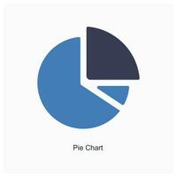 Pie Chart and diagram icon concept vector