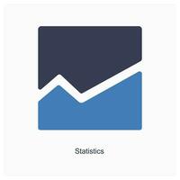 Statistics and chart icon concept vector