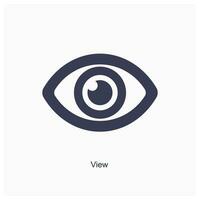 View and vision icon concept vector