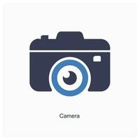 cámara y foto icono concepto vector