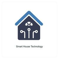 smart house technology icon concept vector