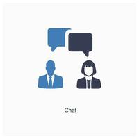 chat and message icon concept vector