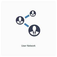 user network and connection icon concept vector